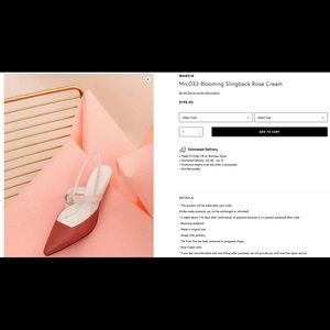 Marcie blooming Slingback rose cream, 38